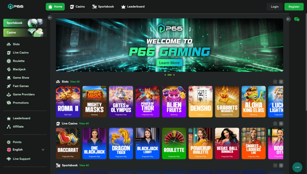 p66 casino - best crypto casinos